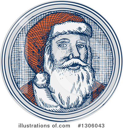 Royalty-Free (RF) Santa Clipart Illustration by patrimonio - Stock Sample #1306043