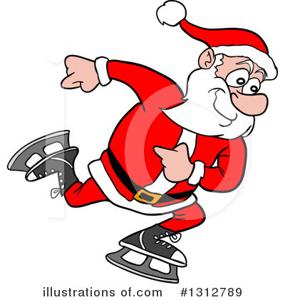 Royalty-Free (RF) Santa Clipart Illustration by LaffToon - Stock Sample #1312789