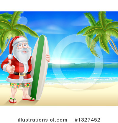 Tropical Beach Clipart #1327452 by AtStockIllustration