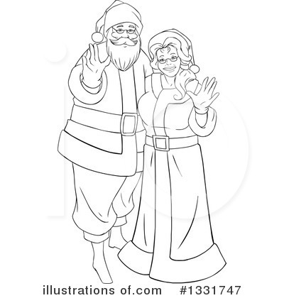 Royalty-Free (RF) Santa Clipart Illustration by Liron Peer - Stock Sample #1331747