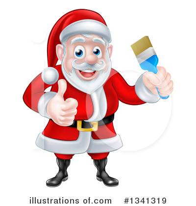 Royalty-Free (RF) Santa Clipart Illustration by AtStockIllustration - Stock Sample #1341319