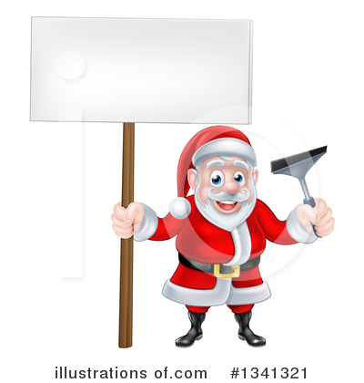 Royalty-Free (RF) Santa Clipart Illustration by AtStockIllustration - Stock Sample #1341321