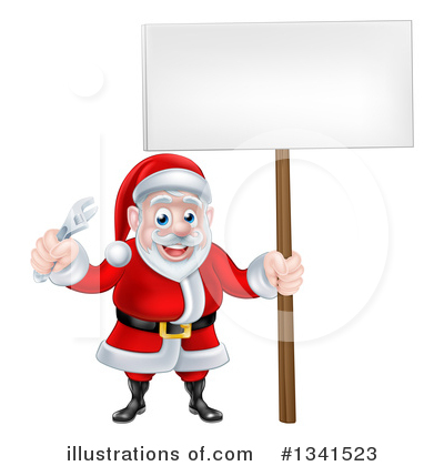 Royalty-Free (RF) Santa Clipart Illustration by AtStockIllustration - Stock Sample #1341523