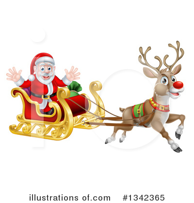 Royalty-Free (RF) Santa Clipart Illustration by AtStockIllustration - Stock Sample #1342365