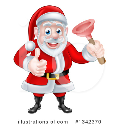Royalty-Free (RF) Santa Clipart Illustration by AtStockIllustration - Stock Sample #1342370