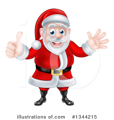 Royalty-Free (RF) Santa Clipart Illustration by AtStockIllustration - Stock Sample #1344215