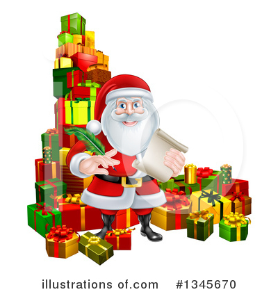 Royalty-Free (RF) Santa Clipart Illustration by AtStockIllustration - Stock Sample #1345670