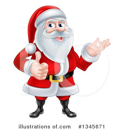 Royalty-Free (RF) Santa Clipart Illustration by AtStockIllustration - Stock Sample #1345671