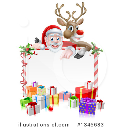 Royalty-Free (RF) Santa Clipart Illustration by AtStockIllustration - Stock Sample #1345683