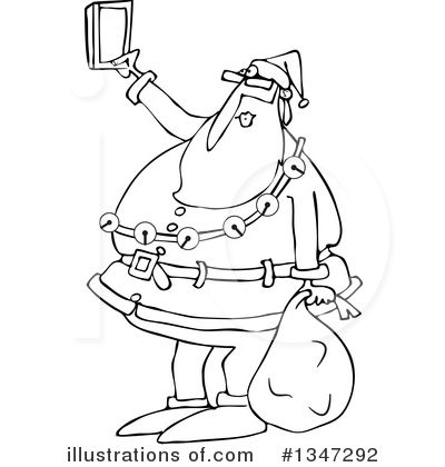 Royalty-Free (RF) Santa Clipart Illustration by djart - Stock Sample #1347292