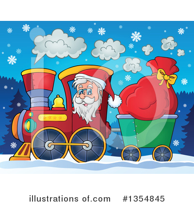 Royalty-Free (RF) Santa Clipart Illustration by visekart - Stock Sample #1354845