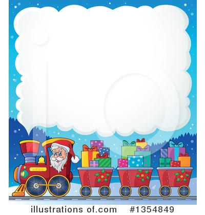 Royalty-Free (RF) Santa Clipart Illustration by visekart - Stock Sample #1354849