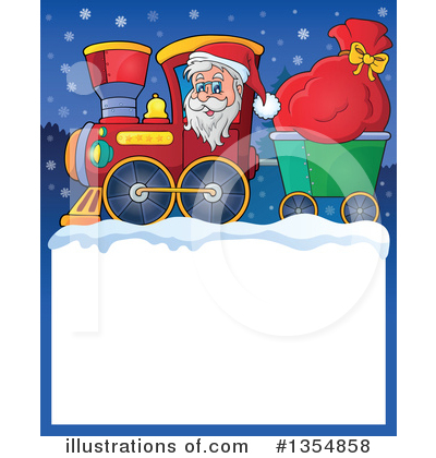Royalty-Free (RF) Santa Clipart Illustration by visekart - Stock Sample #1354858