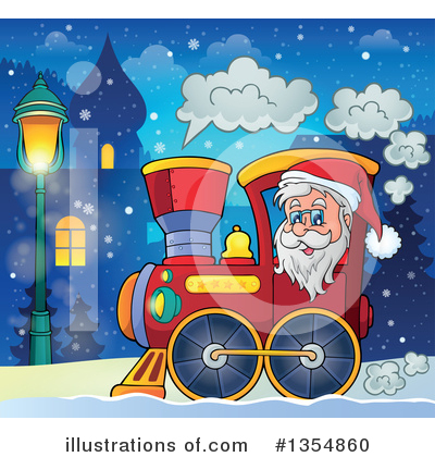 Royalty-Free (RF) Santa Clipart Illustration by visekart - Stock Sample #1354860
