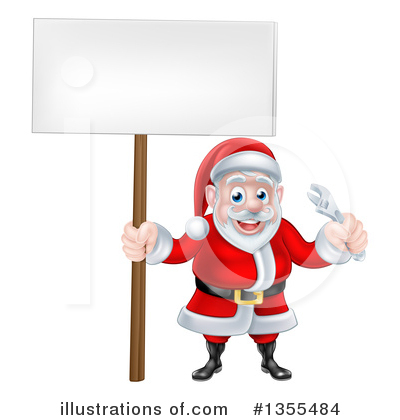 Royalty-Free (RF) Santa Clipart Illustration by AtStockIllustration - Stock Sample #1355484