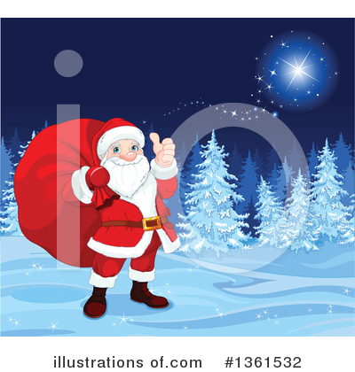 Royalty-Free (RF) Santa Clipart Illustration by Pushkin - Stock Sample #1361532