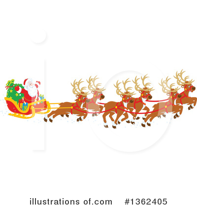 Royalty-Free (RF) Santa Clipart Illustration by Alex Bannykh - Stock Sample #1362405