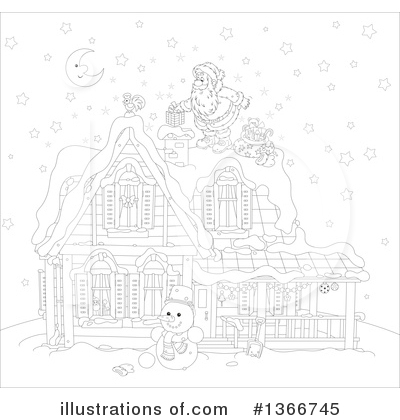 Royalty-Free (RF) Santa Clipart Illustration by Alex Bannykh - Stock Sample #1366745
