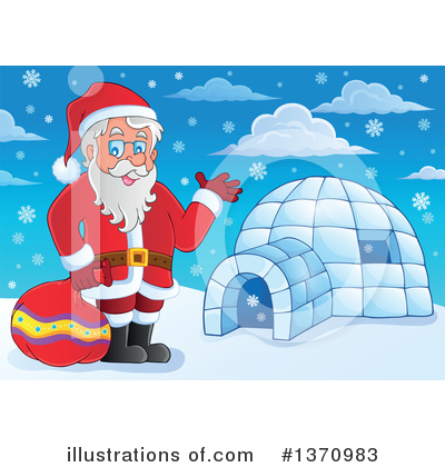 Royalty-Free (RF) Santa Clipart Illustration by visekart - Stock Sample #1370983