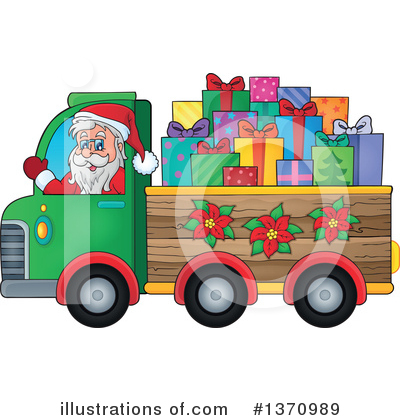 Royalty-Free (RF) Santa Clipart Illustration by visekart - Stock Sample #1370989