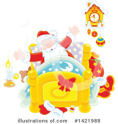 Royalty-Free (RF) Santa Clipart Illustration by Alex Bannykh - Stock Sample #1421988