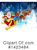 Santa Clipart #1423484 by AtStockIllustration