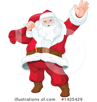 Royalty-Free (RF) Santa Clipart Illustration by Pushkin - Stock Sample #1425429