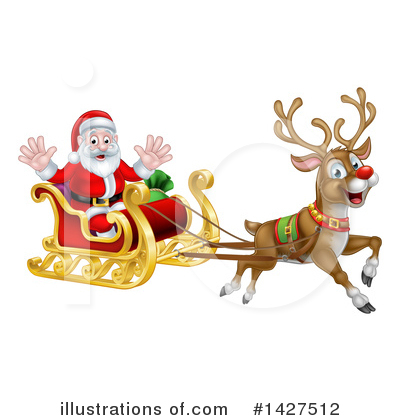 Royalty-Free (RF) Santa Clipart Illustration by AtStockIllustration - Stock Sample #1427512
