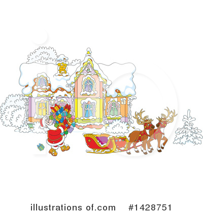 Royalty-Free (RF) Santa Clipart Illustration by Alex Bannykh - Stock Sample #1428751