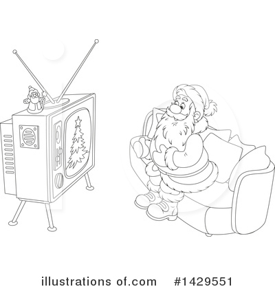 Royalty-Free (RF) Santa Clipart Illustration by Alex Bannykh - Stock Sample #1429551