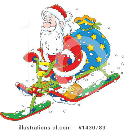 Royalty-Free (RF) Santa Clipart Illustration by Alex Bannykh - Stock Sample #1430789