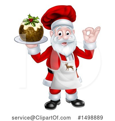 Christmas Pudding Clipart #1498889 by AtStockIllustration