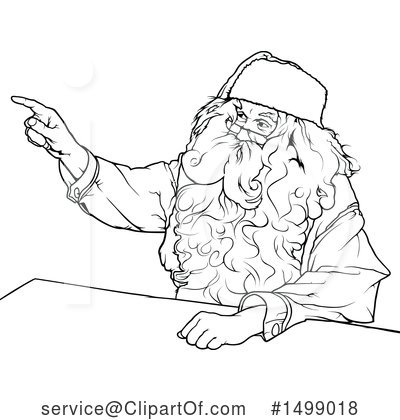 Royalty-Free (RF) Santa Clipart Illustration by dero - Stock Sample #1499018