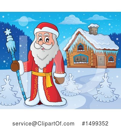 Royalty-Free (RF) Santa Clipart Illustration by visekart - Stock Sample #1499352