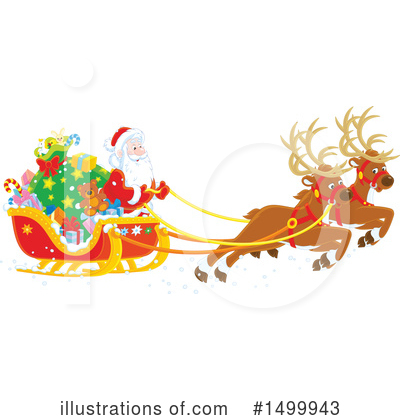 Royalty-Free (RF) Santa Clipart Illustration by Alex Bannykh - Stock Sample #1499943