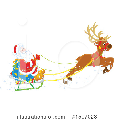 Royalty-Free (RF) Santa Clipart Illustration by Alex Bannykh - Stock Sample #1507023
