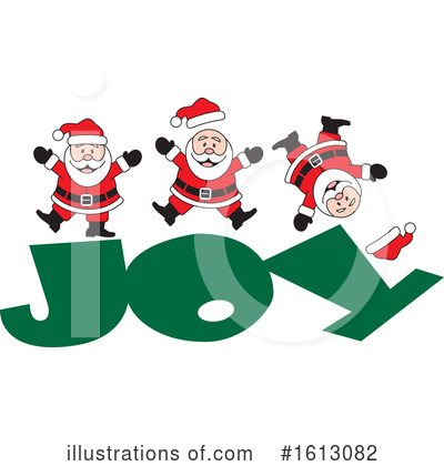 Santa Clipart #1613082 by Johnny Sajem
