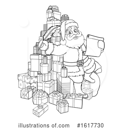 Royalty-Free (RF) Santa Clipart Illustration by AtStockIllustration - Stock Sample #1617730