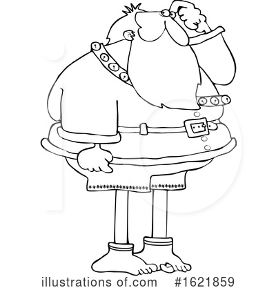 Royalty-Free (RF) Santa Clipart Illustration by djart - Stock Sample #1621859