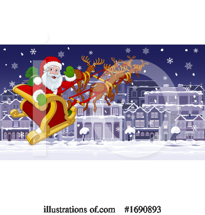Royalty-Free (RF) Santa Clipart Illustration by AtStockIllustration - Stock Sample #1690893