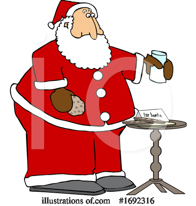 Royalty-Free (RF) Santa Clipart Illustration by djart - Stock Sample #1692316