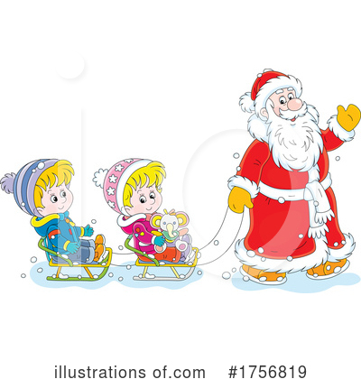 Royalty-Free (RF) Santa Clipart Illustration by Alex Bannykh - Stock Sample #1756819