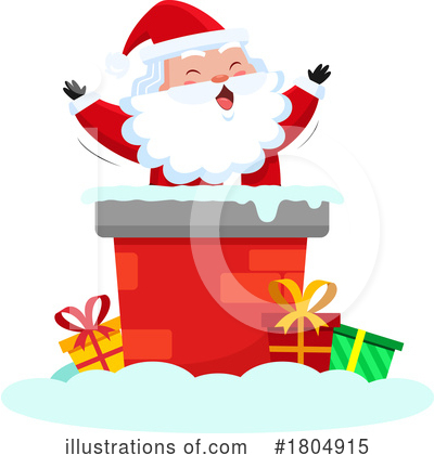 Santas Clipart #1804915 by Hit Toon
