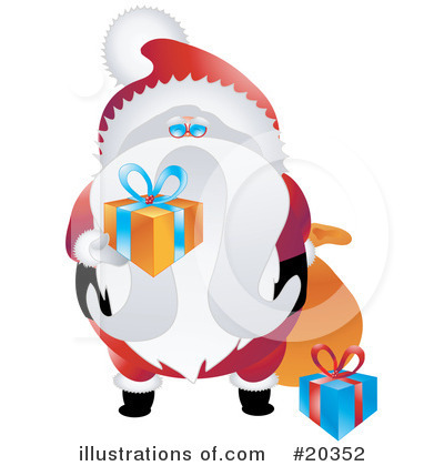 Royalty-Free (RF) Santa Clipart Illustration by Tonis Pan - Stock Sample #20352