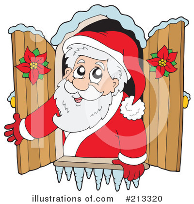 Royalty-Free (RF) Santa Clipart Illustration by visekart - Stock Sample #213320
