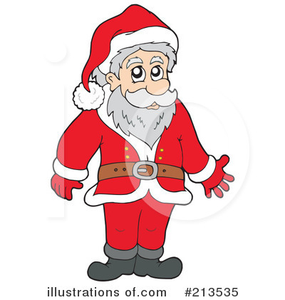 Royalty-Free (RF) Santa Clipart Illustration by visekart - Stock Sample #213535