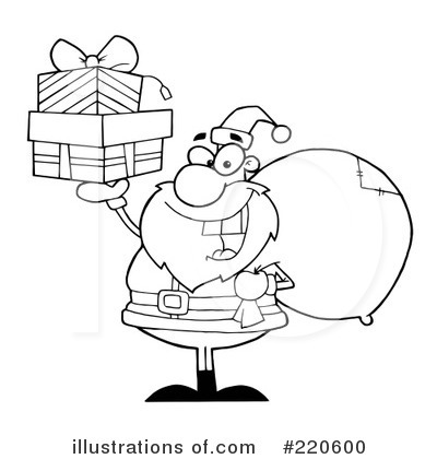 Royalty-Free (RF) Santa Clipart Illustration by Hit Toon - Stock Sample #220600