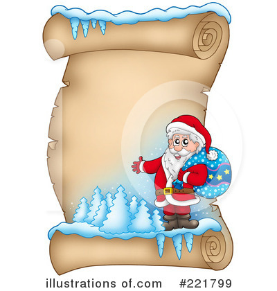 Royalty-Free (RF) Santa Clipart Illustration by visekart - Stock Sample #221799