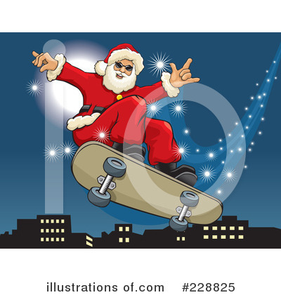 Royalty-Free (RF) Santa Clipart Illustration by David Rey - Stock Sample #228825