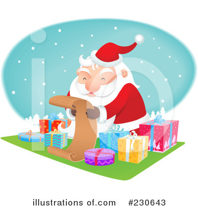 Royalty-Free (RF) Santa Clipart Illustration by Qiun - Stock Sample #230643